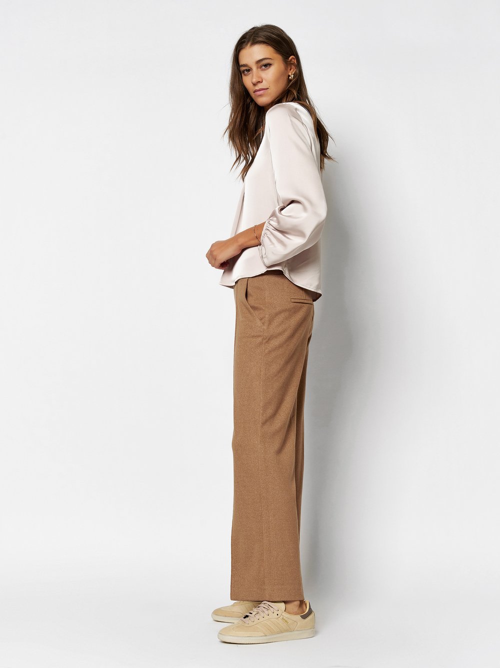 Wide Leg aus Jersey | Style »May_441« camel