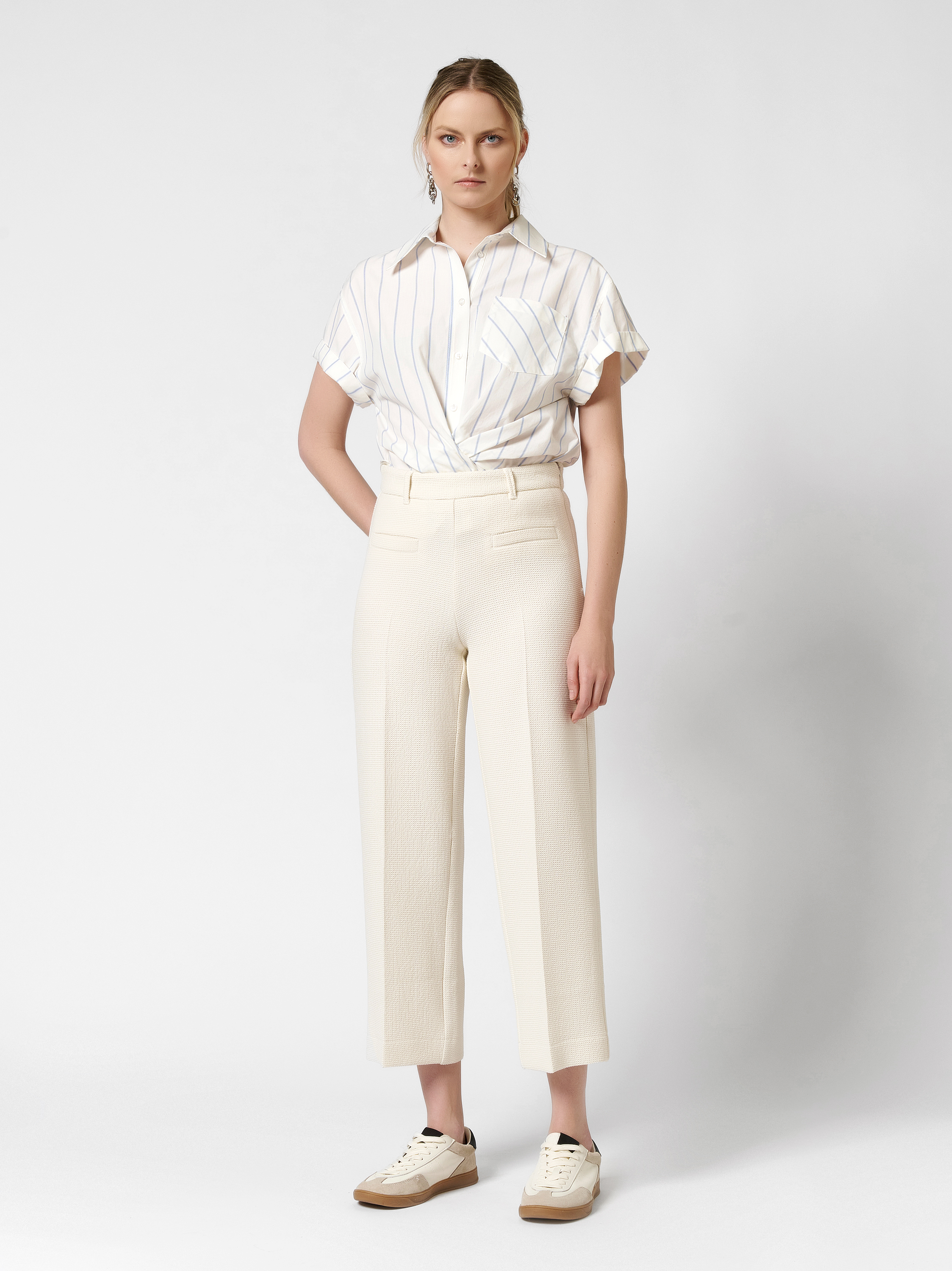 Culottes with structure | Style »Mara_355« light sand